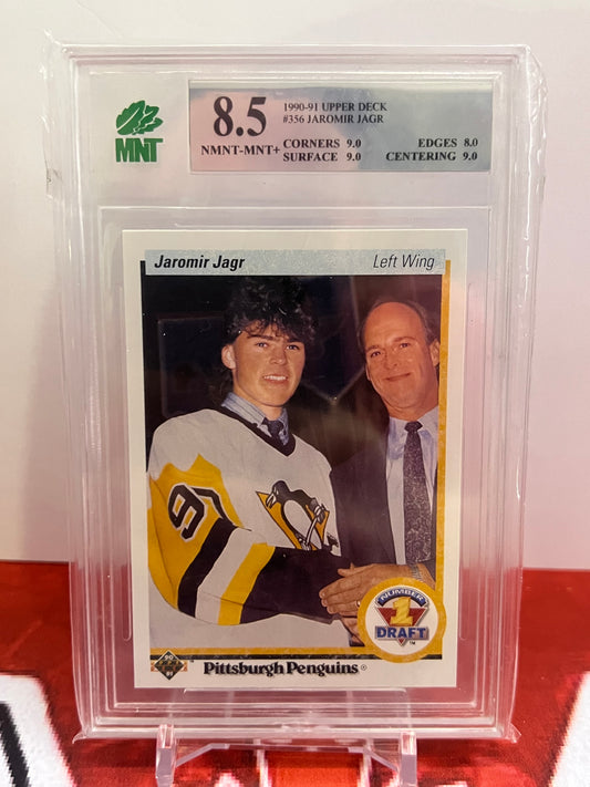 1990-91 Upper Deck JAROMIR JAGR Vintage Rookie Card #356 - MNT 8.5 NMNT MNT+